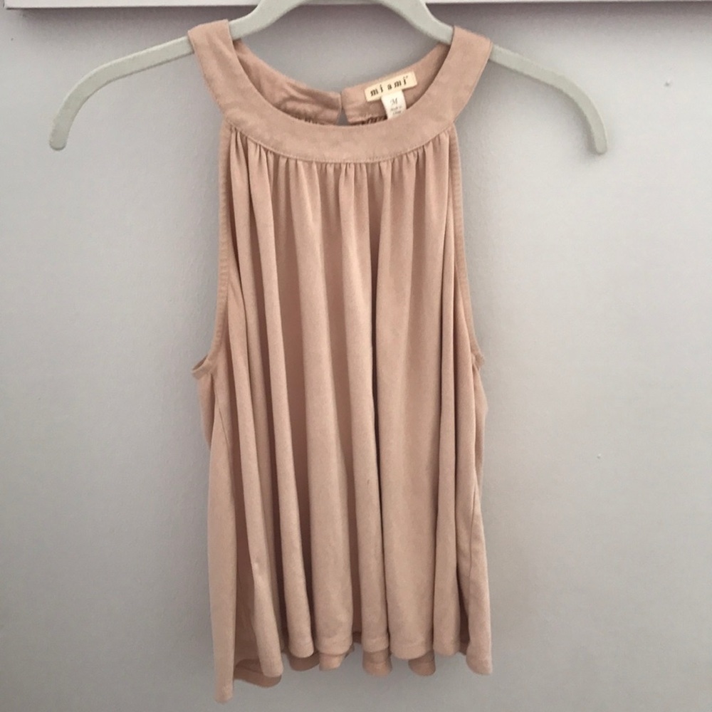 Pink flowy top